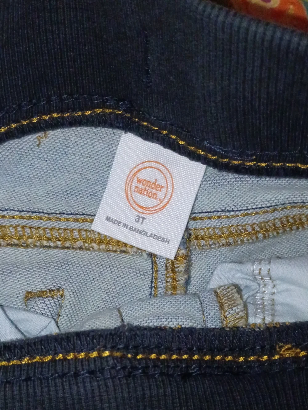 Kids Dark Wash Stretch Jeans - Blue